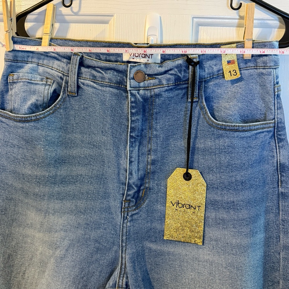 Women’s Vibrant MIU Wide‎ Leg Jeans - Size 13 - NWT - Picture 7 of 10